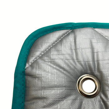 Thermomatte grau - Band türkis